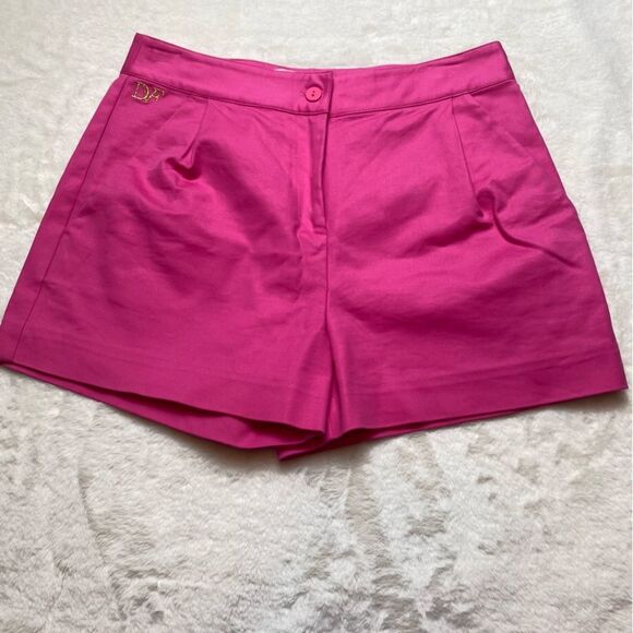 Diane Von Furstenberg Pink Hattie Shorts Size 4 - Picture 1 of 12
